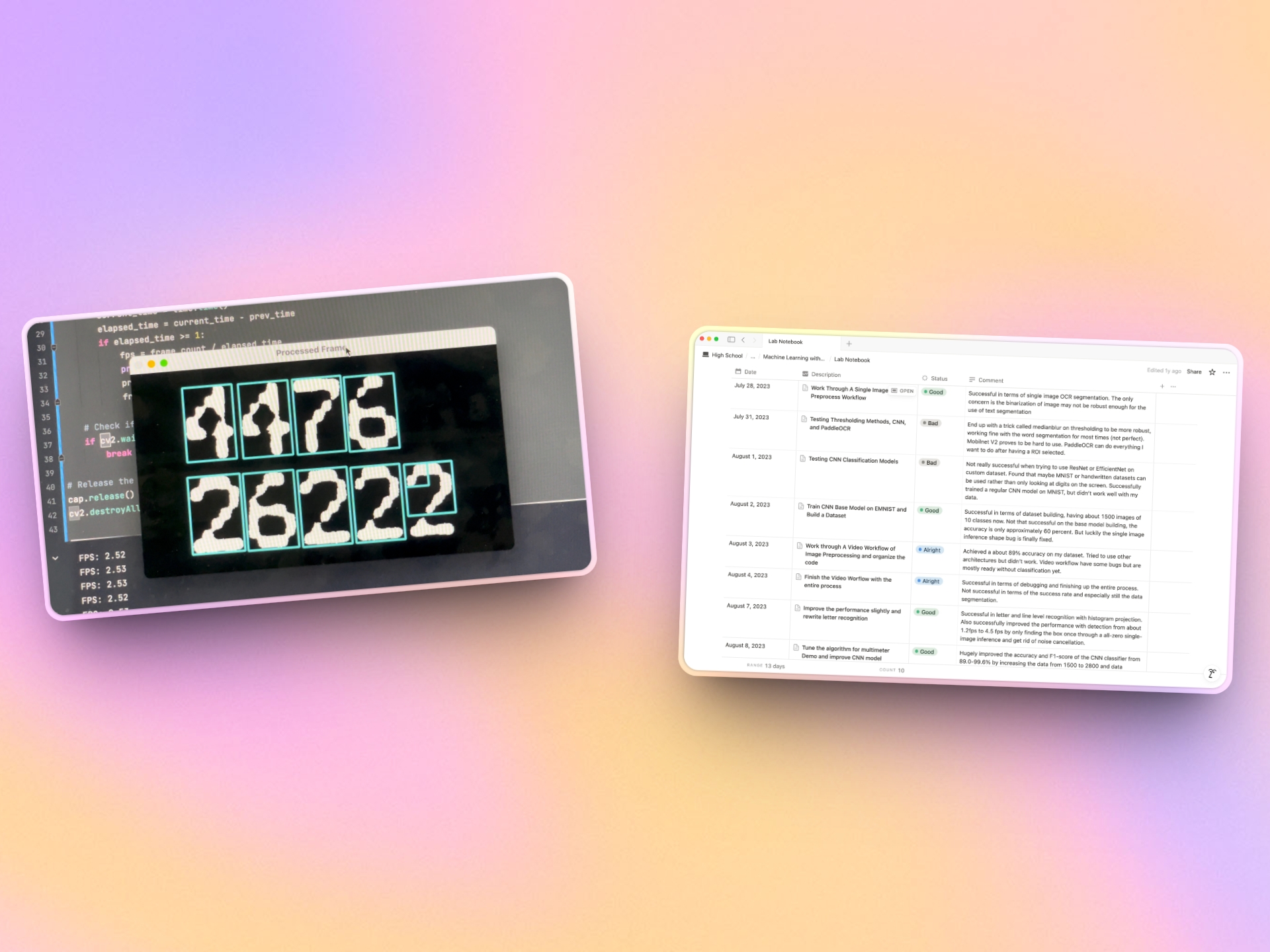 Macro shot of a digital instrument display